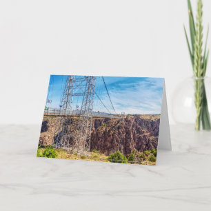 Royal Gorge Bridge Side View Greeting Card
