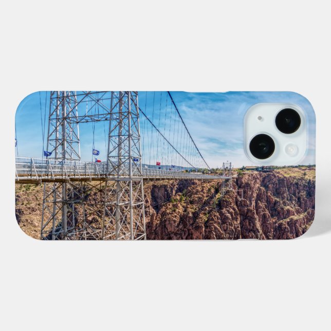 Royal Gorge Bridge Side View iPhone Case (Back (Horizontal))