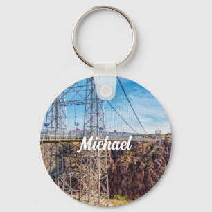 Royal Gorge Bridge Side View Key Chain