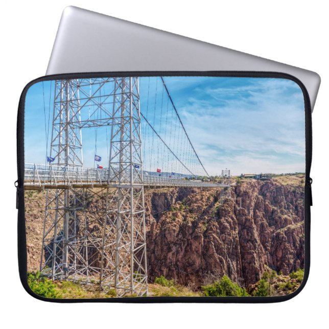 Royal Gorge Bridge Side View Laptop Sleeve Case (Front)