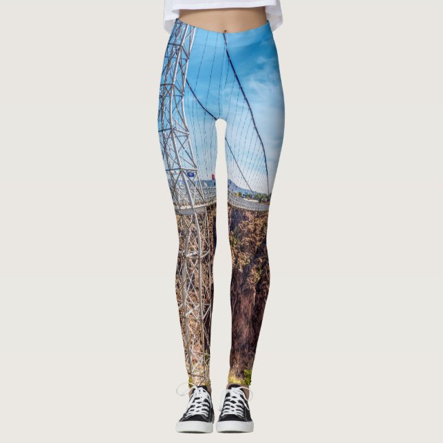 Royal Gorge Bridge Side View Leggings (Front)
