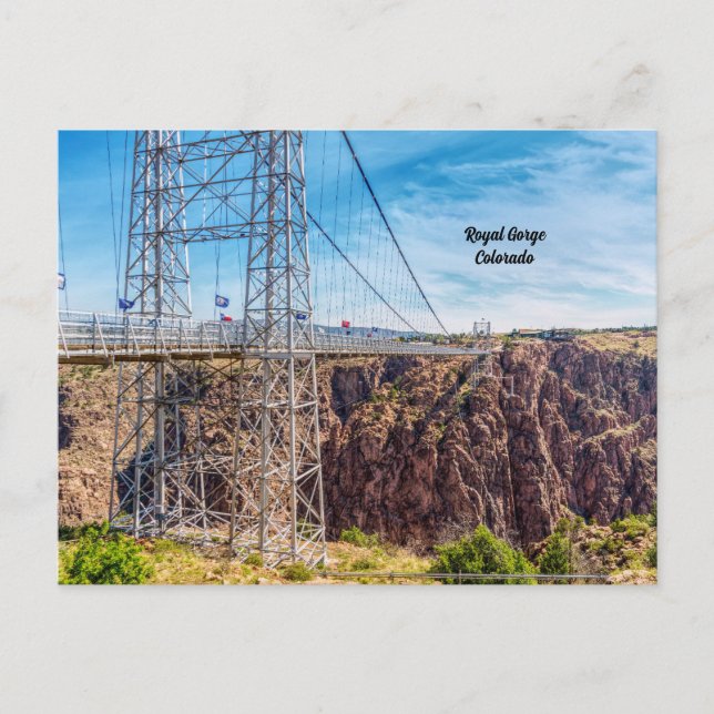 Royal Gorge Bridge Side View Postcard (Front)