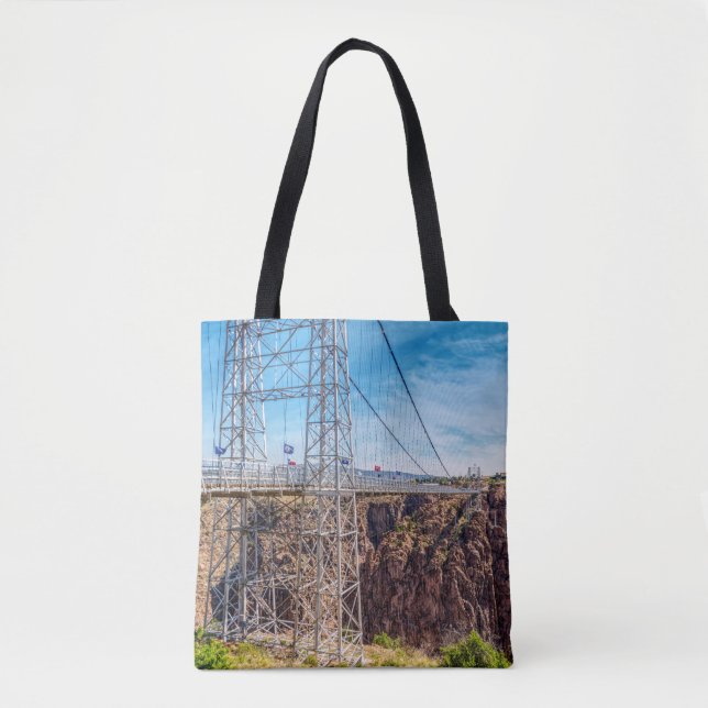 Royal Gorge Bridge Side View Tote Bag (Front)