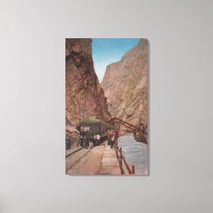 Royal Gorge, CO - View of the Hanging Bridge Canvas Print