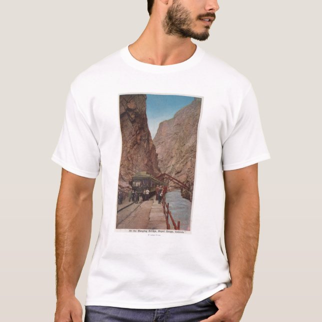 Royal Gorge, CO - View of the Hanging Bridge T-Shirt (Front)