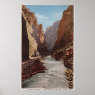 Royal Gorge, CO - View of Train , River Poster