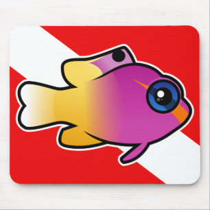 Royal Gramma Dive Flag Mouse Mat