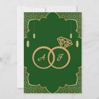 Royal Green Arabic Save The Date