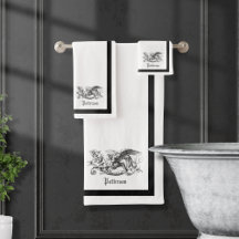 Royal Griffin White Bath Towel Set