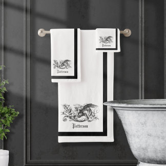 Royal Griffin White Bath Towel Set