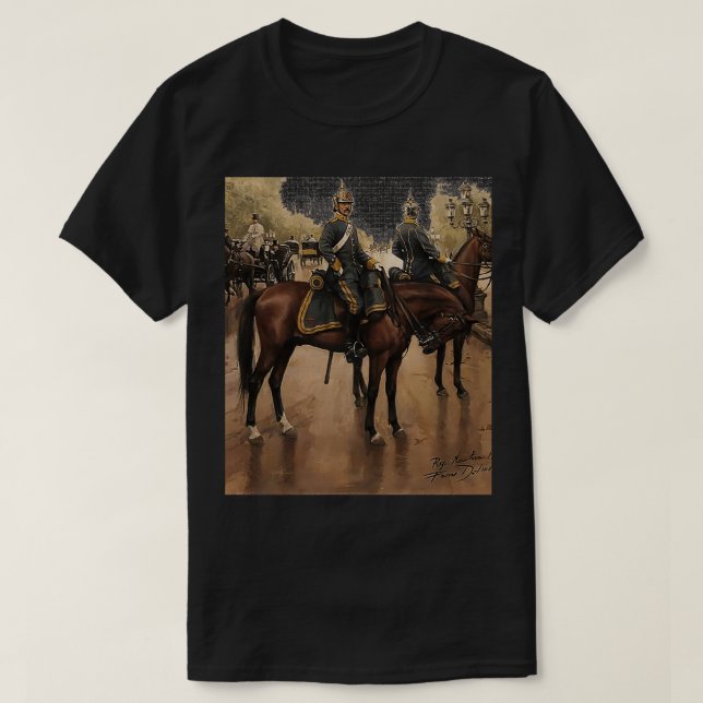 Royal Guard Soldiers on a Berlin Street1909 T-Shirt (Design Front)