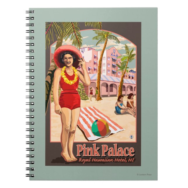 Royal Hawaiian Hotel in Hawaii Notebook (Front)