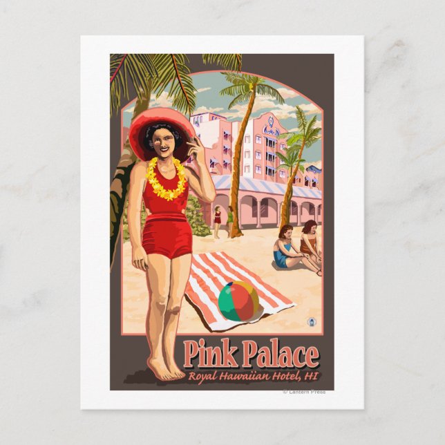 Royal Hawaiian Hotel in Hawaii Postcard (Front)