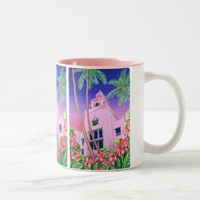 Royal Hawaiian Hotel Two-Tone Coffee Mug (Right)