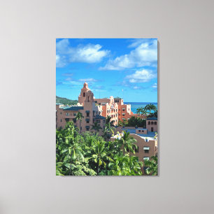 Royal Hawaiian Hotel Waikiki Canvas Print