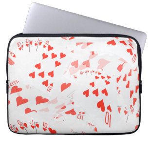 Royal Heart Flush Layered, Laptop Sleeve