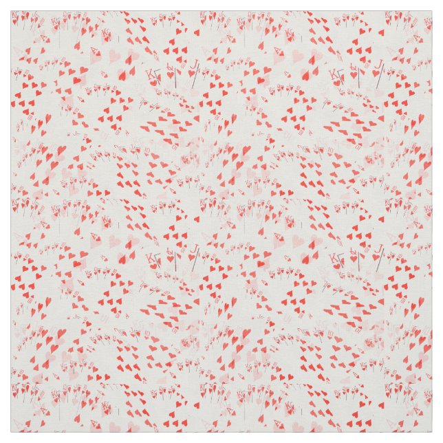 Royal Heart Flush Pattern, Fabric (Swatch)