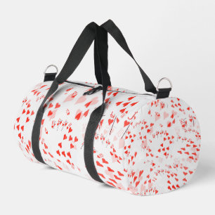 Royal Heart Flush Scattered, Duffle Bag