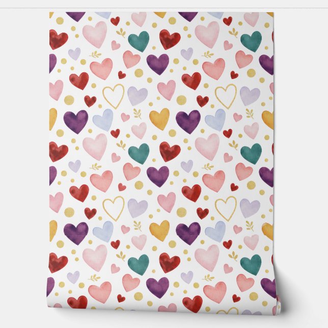 Royal Heart Tapestry Wallpaper (Unrolling)