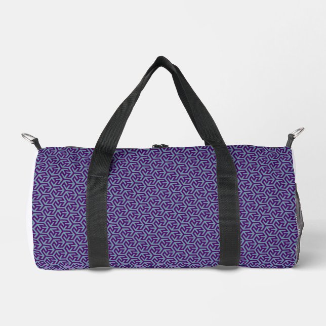 Royal Hex Weave Duffle Bag (Front)