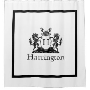 Royal Horse Crest Shower Curtain