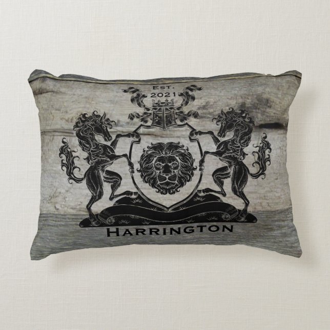 Royal Horse Crest Style Pillow (Front)