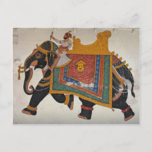 Royal Indian Elephant Postcard