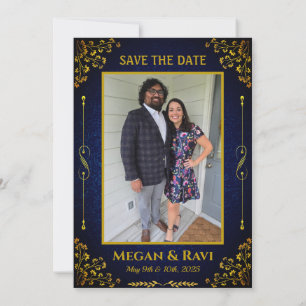 Royal Indian Hindu Wedding Ganesha Logo Golden Inv Invitation