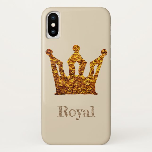 Royal  iPhone X, Barely There Case-Mate iPhone Case (Back)