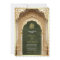 Royal Islamic Arch Olive Green Gold Muslim Wedding