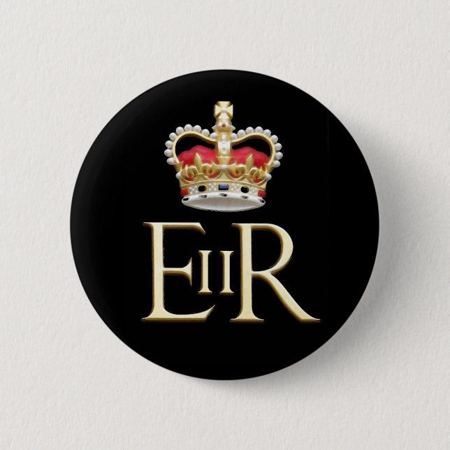 Royal Jubilee 6 Cm Round Badge (Front)