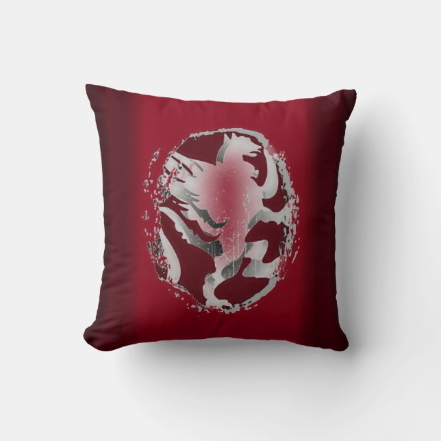 Royal Killosopher Throw Pillow (Front)