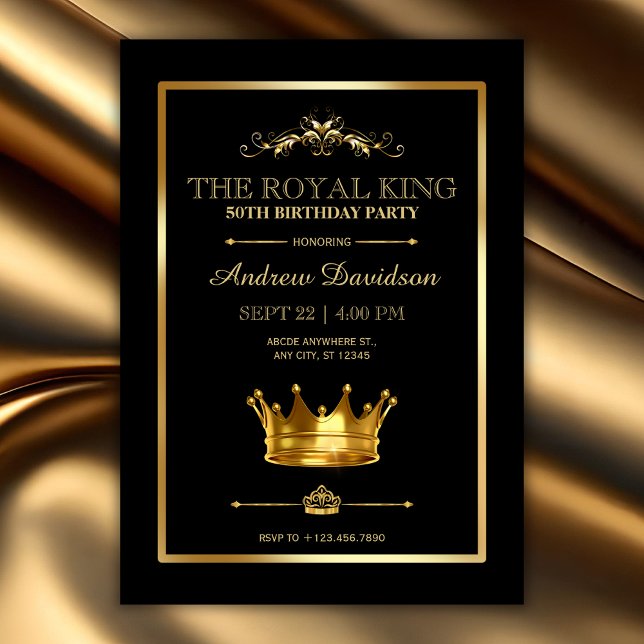 Royal King Birthday  Invitation (Creator Uploaded)