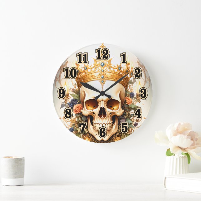 Royal King Skull Wall Clock (Home)