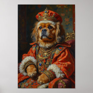 Royal Lhasa Apso Portrait Poster
