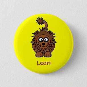 Royal lion 6 cm round badge