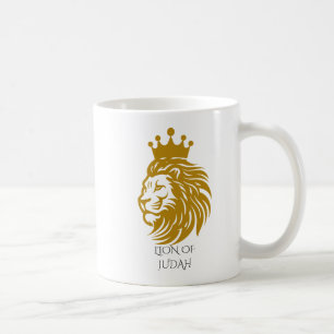Royal Lion of Judah - King of Kings Gold & Black M Coffee Mug