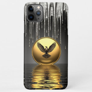 🦅 Royal Liquid Gold Eagle Metallic Drip Luxury iPhone 11Pro Max Case