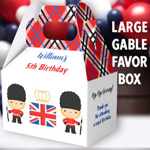 Royal London Guards British Boy Birthday Large Favour Box