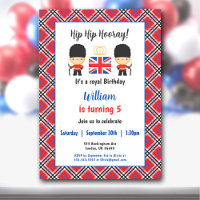 Royal London Guards British Tartan Boy Birthday