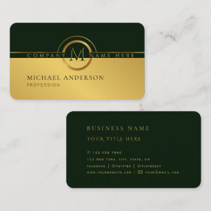 Royal Luxury Golden Round Abstract Professional Bu Business Card