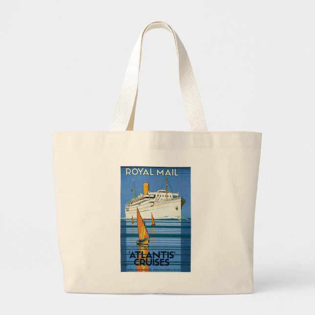 Royal Mail "Atlantis Cruises" Large Tote Bag (Front)