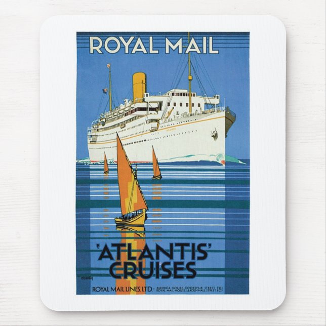 Royal Mail "Atlantis Cruises" Mouse Mat (Front)
