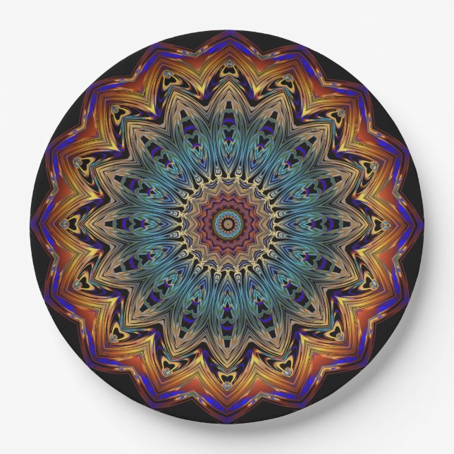 Royal Mandala Paper Plate (Front)