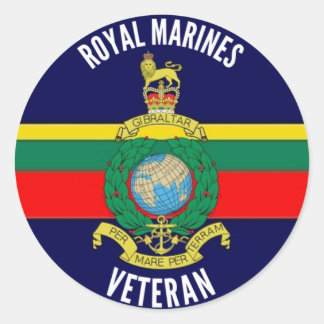 Royal Marines Veteran Circle Sticker