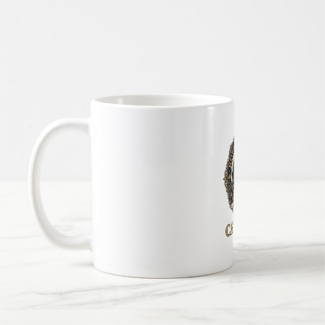 Royal Mediaeval Cat Cat Dad Gift Idea - Royal Medi Coffee Mug (Left)