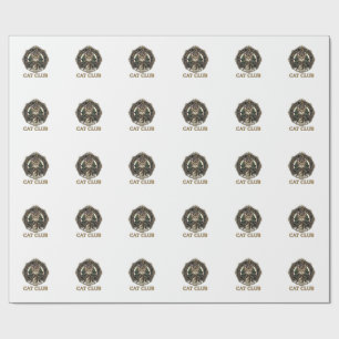 Royal Mediaeval Cat Cat Dad Gift Idea - Royal Medi Wrapping Paper