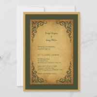 Royal Mediaeval Vintage Scroll Wedding