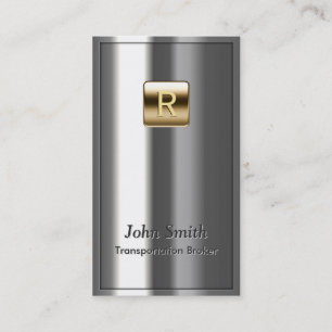 Royal Metallic Transportation Broker Business Card