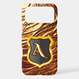 Royal Monogram Shield - Letter A (Gold)